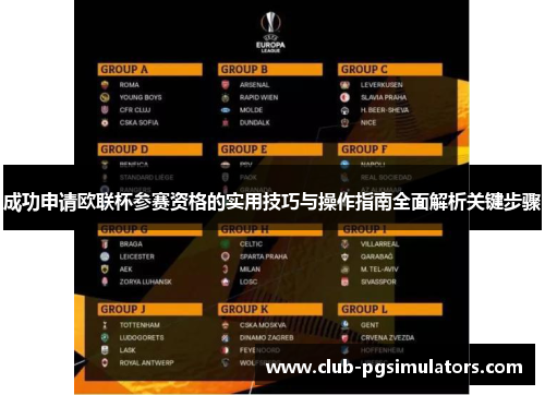 成功申请欧联杯参赛资格的实用技巧与操作指南全面解析关键步骤